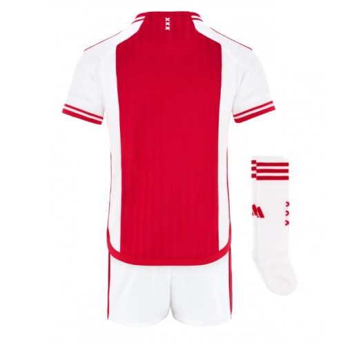 Maillot de foot Ajax Domicile enfant 2023-24 Manches Courte (+ pantalon court)